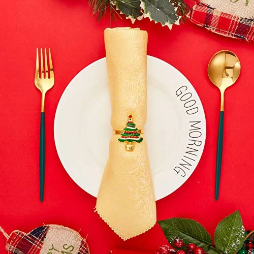 Christmas Napkin Rings Holders For Christmas Dinners Parties, Wedding Adornment, Table Decoration Accessories Dding Adornment, Table Decoration Accessories (Merry Christmas Set, 6) 5 Christmas Napkin Rings Holders For Christmas Dinners Parties, Wedding Adornment, Table Decoration Accessories Dding Adornment, Table Decoration Accessories (Merry Christmas Set, 6) - Image 5