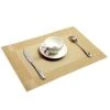 Kitchen Placemats Set Of 4 Placemat For Dining Table Woven Table Mats (Gold)