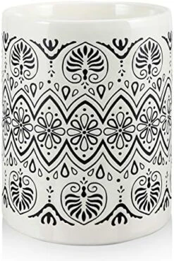 Kitchen Utensil Holder For Countertop, Large Ceramic Utensil Holder Farmhouse Utensil Crock For Kitchen & Dining Table, White Cooking Utensil Holder, Graffiti Style 002 -Generic Furniture Shop 51Qq0graBNL. AC