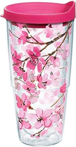 Tervis Sakura Japanese Cherry Blossom Made In USA Double Walled Insulated Tumbler Travel Cup Keeps Drinks Cold & Hot, 16oz Mug, Classic -Generic Furniture Shop 51R4fzBy DL. AC