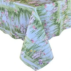Easter Bunny Rabbit Meadow Fabric Tablecloth, Spring Bunnies And Pastel Floral Easy Care, Stain Resistant Fabric Tablecloth, 60” X 84” Oblong/Rectangle 13 Easter Bunny Rabbit Meadow Fabric Tablecloth, Spring Bunnies And Pastel Floral Easy Care, Stain Resistant Fabric Tablecloth, 60” X 84” Oblong/Rectangle -Generic Furniture Shop 51SvizBemkL