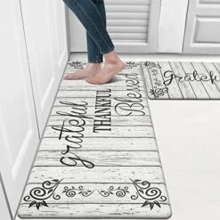 Anti Fatigue Kitchen Rug Sets 2 Piece Non Skid Waterproof Cushioned Kitchen Floor Mat Comfort Heavy Duty Standing Mats Farmhouse Kitchen Rugs And Mats Runner Rugs For Laundry -Generic Furniture Shop 51TgtKfpF0L. AC
