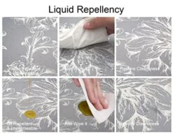 Cosilyt 1/10 Inch Ultra Thin Front Door Mat Rug Indoor Entrance Inside Non Slip, Large Waterproof Rubber Kitchen Rug And Interior Home Washable Door Mat, 24"×35", Baroque Grey -Generic Furniture Shop 51Ti3Zv7LeL