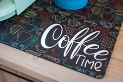 Coffee Mat Placemat For Your Coffee Maker Or Espresso Machine - TWO SIZES Washable Spill Mat For Your Coffee Bar - Made In The USA (Coffee Time, 12 X 18) -Generic Furniture Shop 51UO3Oo0UlL