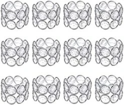 Set Of 12 Crystal Beads Napkin Rings Handcraft Sparkly Elegant Napkin Holders For Wedding Party Dinner Table Decor (Golen Tone) 9 Set Of 12 Crystal Beads Napkin Rings Handcraft Sparkly Elegant Napkin Holders For Wedding Party Dinner Table Decor (Golen Tone) -Generic Furniture Shop 51UpZwxxiTL. AC