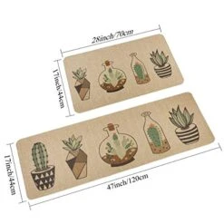 Famibay Kitchen Rugs And Mats Non Skid Washable Kitchen Rugs With Rubber Backing Kitchen Mat Set Stain&Wear Resistant Kitchen Carpet Rugs Low Pile Country Decorative Floor Mats For Home Kitchen -Generic Furniture Shop 51VkNZvTjKL