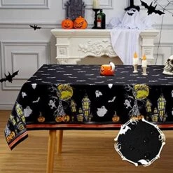Halloween Tablecloth,Spider Web Tablecloth, Waterproof, Wrinkle Resistant And Washable Tablecloth Scary Themed Table Cover For Holiday Dinner Party Decoration, 60 X 102 Inch -Generic Furniture Shop 51XCokSGY8L. AC