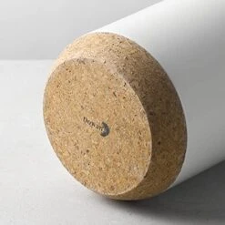 DOWAN Utensil Holder For Kitchen Counter, 7.5 Inches White Cooking Utensil Holder With Thicken Recycled Wooden Cork Mat, DIY Gifts For Moms And Grandma, Kitchen Decor, -Generic Furniture Shop 51XRpoAeQWL