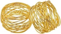 Handmade Round Mesh Napkin Rings Holder For Dinning Table Parties Everyday (Gold, Pack Of 8) -Generic Furniture Shop 51XiLCypmyL. AC