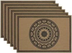 Placemats Set Of 6 Woven Vinyl Place Mats For Dining Table Wipe Clean Stain Resistant Table Mats (6, Teal Blue) 28 Placemats Set Of 6 Woven Vinyl Place Mats For Dining Table Wipe Clean Stain Resistant Table Mats (6, Teal Blue) -Generic Furniture Shop 51ZXrE6JHSL. AC