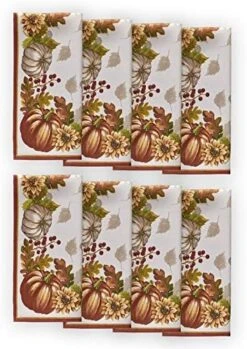 Autumns Bounty Bordered Thanksgiving And Fall Season Fabric Placemat Set, Bountiful Farm Pumpkin And Gourd Harvest Easy Care Placemats, Set Of 4 Placemat Sets -Generic Furniture Shop 51ZqzDzZxdL. AC