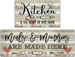Kitchen Mat Set Of 2, Kitchen Rugs Anti-Fatigue Non-Slip Kitchen Floor Mats Waterproof Standing Mat With Sayings, Warming Gifts For Kitchen Decor, 17"x 30"+17"x 47" 13 Kitchen Mat Set Of 2, Kitchen Rugs Anti-Fatigue Non-Slip Kitchen Floor Mats Waterproof Standing Mat With Sayings, Warming Gifts For Kitchen Decor, 17"x 30"+17"x 47" -Generic Furniture Shop 51a9yL 8VL. AC
