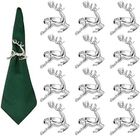 Fall Napkin Rings Set Of 4 - Easter Napkin Rings Silver Leaf Napkin Rings For Casual Place Settings, Holiday Family Dinner, Wedding 14 Fall Napkin Rings Set Of 4 - Easter Napkin Rings Silver Leaf Napkin Rings For Casual Place Settings, Holiday Family Dinner, Wedding - Image 14