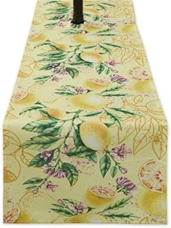 100% Polyester Placemats For Dining Table Set Of 6, Reversable & Waterproof For Indoor Or Outdoor Use, Heat-Resistant Non-Slip Place Mats For Kitchen Table Mats 13 X 19 Inch, Lemon Bliss -Generic Furniture Shop 51adWRpLaFL. AC
