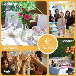 6 Pack White Tablecloths For 8 Foot Rectangle Tables 60 X 126 Inch - 8ft Rectangular Bulk Linen Polyester Fabric Washable Long Table Clothes For Wedding Reception Banquet Party Buffet Restaurant 18 6 Pack White Tablecloths For 8 Foot Rectangle Tables 60 X 126 Inch - 8ft Rectangular Bulk Linen Polyester Fabric Washable Long Table Clothes For Wedding Reception Banquet Party Buffet Restaurant -Generic Furniture Shop 51b8WvqUBoL