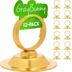 Place Card Holder (12 Pack) Antique Copper – Beautiful Rustic Table Cardholder For Wedding Tabletop Banquet Menu Holders Bronze Clip Table Reserved Seat Number Recipe Holder Restaurants Weddings Party -Generic Furniture Shop 51bUSpyo1JL. AC