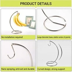 Anana Tree Hanger, Stainless Steel Banana Hanging Bracket Wire Banana Tree Stand,Fruit Bowl For Kitchen Counter, Keep All Your Bananas Fresh -Generic Furniture Shop 51bcmVOT5YL