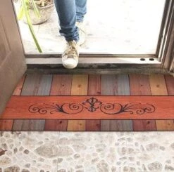 Brandream Vintage Floor Mat For Washroom Non Skid Floormat Waterproof Bathroom Rugs Laundry Room Mats 20x48 -Generic Furniture Shop 51bh0nDVGHL. AC