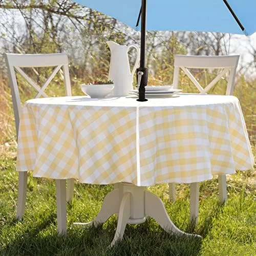 Indoor Outdoor Spillproof Fabric Tablecloth For Spring/Summer/Party/Picnic (Harper, 60" X 84" Rectangular) 11 Indoor Outdoor Spillproof Fabric Tablecloth For Spring/Summer/Party/Picnic (Harper, 60" X 84" Rectangular) - Image 11