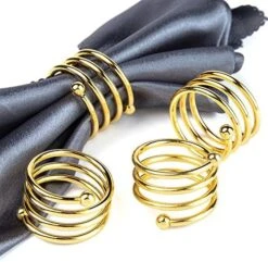 6Pcs Gold Napkin Rings Round Napkin Holders Buckles For Wedding, Dinner Party, Table Decorations 13 6Pcs Gold Napkin Rings Round Napkin Holders Buckles For Wedding, Dinner Party, Table Decorations -Generic Furniture Shop 51dCb3uvOnL. AC
