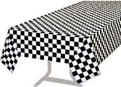 Pcs Of 2 Premium Plastic Checkered Flag Tablecloths Picnic Table Covers, Tablecovers Party Favor (2, Black) -Generic Furniture Shop 51dM6BvUuL. AC