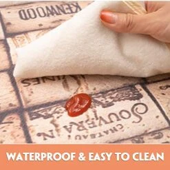 Coffee Theme Kitchen Rug Set 2 Pieces, Cushioned Anti-Fatigue Kitchen Floor Mats Waterproof Easy To Clean Comfort Standing Kitchen Mat Set (Beige) -Generic Furniture Shop 51e2mQj4T2L