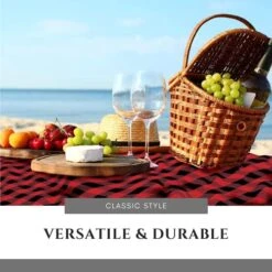 Ed And Black Plaid Tablecloth 60x84 Buffalo Check | Superior Fabric To 100% Cotton | Red & Black Buffalo Plaid Checkered Gingham Rectangle Farmhouse Table Cloth -Generic Furniture Shop 51eGzAn5PeL