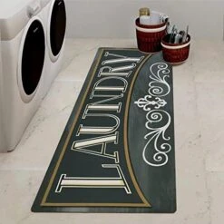 Cekene Laundry Room Runner Rug Non-Slip Rubber Laundry Floor Mat Durable Washable Mats For Washhouse Kitchen Doormat Farmhouse Decor 20x59 Inch -Generic Furniture Shop 51eI3G ECWL. AC