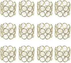 Set Of 12 Crystal Beads Napkin Rings Handcraft Sparkly Elegant Napkin Holders For Wedding Party Dinner Table Decor (Golen Tone) 8 Set Of 12 Crystal Beads Napkin Rings Handcraft Sparkly Elegant Napkin Holders For Wedding Party Dinner Table Decor (Golen Tone) -Generic Furniture Shop 51efBVJYaCL. AC