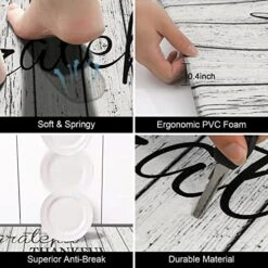 Anti Fatigue Kitchen Rug Sets 2 Piece Non Skid Waterproof Cushioned Kitchen Floor Mat Comfort Heavy Duty Standing Mats Farmhouse Kitchen Rugs And Mats Runner Rugs For Laundry -Generic Furniture Shop 51eiwrCGNhL