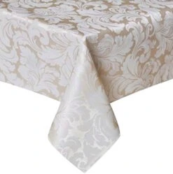 70 X 70 Inch Square Damask Jacquard Tablecloth Table Cover - Waterproof/Spill Proof/Stain Resistant/Wrinkle Free/Heavy Duty - Great For Banquet, Parties, Dinner, Kitchen, Wedding (Beige) -Generic Furniture Shop 51ej72ilgpL. AC
