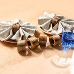 Napkin Ring Set Of 6, Napkin Rings,Christmas Napkin Ring,Wedding Napkin Rings, Thanksgiving Babyshower Napkin Ring,Dining Napkin Rings Wooden,Loving Napkin Ring- Natural Wood -Generic Furniture Shop 51f8E8HVkRL