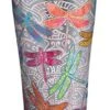 Tervis Triple Walled Dragonfly Mandala Insulated Tumbler Cup Keeps Drinks Cold & Hot, 20oz, Stainless Steel