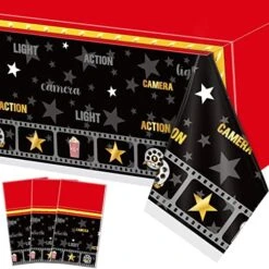 Movie Night Table Covers Waterproof Oil Proof Spill Proof Table Cloth Wipe Clean Table Cover Rectangular Tablecloth For Party Decorations Movie Night Tableware, 51 X 87 Inch(1 Piece) -Generic Furniture Shop 51h0q6CZAEL. AC