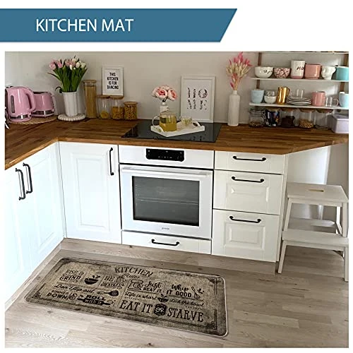 Artoid Mode Kitchen Quotes Kitchen Mats Set Of 2, Seasonal The Kitchen Is The Heart Of The Home Cooking Sets Holiday Party Low-Profile Floor Mat For Home Kitchen - 17x29 And 17x47 Inch 4 Artoid Mode Kitchen Quotes Kitchen Mats Set Of 2, Seasonal The Kitchen Is The Heart Of The Home Cooking Sets Holiday Party Low-Profile Floor Mat For Home Kitchen - 17x29 And 17x47 Inch - Image 4
