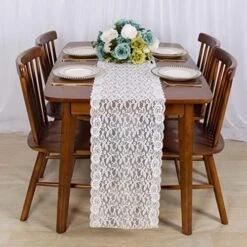 Lace-Tablecloth-Rectangular 60x120-Inch White Rectangle Overlay Tea Tablecloth Lace Tablecloths Long Rectangular Tablecloth Lace Tablecloth 60 Table Floral Embroidery Lace Table Cloths Decoration -Generic Furniture Shop 51hAyMXB9qL. AC
