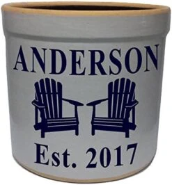 2 Gallon Personalized Stoneware Crock - Adirondack -Generic Furniture Shop 51hJRRS3WFL. AC 2