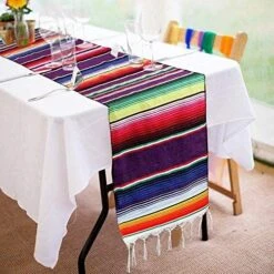 Mexican Serape Blanket Tablecloth 59 X 84 Inch For Mexican Wedding Party Decorations Outdoor Picnics Dining Table, Large Square Cotton Table Cloth -Generic Furniture Shop 51hKi2LkmL. AC