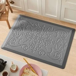 Kitchen Mat Cushioned Anti-Fatigue Kitchen Floor Mats, 30x20 Inch, Non-Slip Waterproof Kitchen Rug For House Office Standing Desk, Grey -Generic Furniture Shop 51iaZNKBxJL