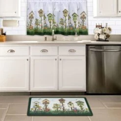 Ti-Fatigue Floor Comfort Mat - 18 X 30 Inch (Home Sweet Home) - Waterproof Non-Slip Rug - Easy To Clean Cushioned Mat For Kitchen, Bathroom, Standing Desk & Office - Achim Home Decor