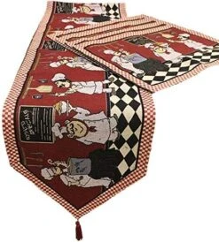 Cotton Linen Chef Placemats For Dining Table Set Of 4 Red Washable Table Mats 13x19 Inch Rectangle -Generic Furniture Shop 51kfeQPtcbL. AC