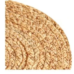 Round Woven Placemats Set - Heat Resistant Non-Slip Wicker Chargers For Dining Table - Perfect For Wedding Holiday Dinner (Natural, Water Hyacinth 13.9" Set Of 2) -Generic Furniture Shop 51khkRWlfcL