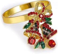 Set Of 8 Lotus Flower Napkin Rings For Dinning Table Setting- Silver Rhinestone Winter Napkin Ring Serviette Buckles Holder For Wedding, Christmas, Holiday Party, Home Kitchen Table Decor -Generic Furniture Shop 51laLxvA4kL. AC