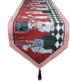 Cotton Linen Chef Placemats For Dining Table Set Of 4 Red Washable Table Mats 13x19 Inch Rectangle -Generic Furniture Shop 51lgwShmiNL. AC