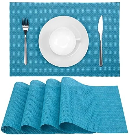 Placemats Set Of 4 Washable Heat-Resistant Non Slip Braided Table Mats Woven PVC Vinyl Kitchen Dining Patio Table Place Mats For Dinner Parties BBQs Indoor And Ourdoor Use.18"x12"(Bamboo-Beige) 12 Placemats Set Of 4 Washable Heat-Resistant Non Slip Braided Table Mats Woven PVC Vinyl Kitchen Dining Patio Table Place Mats For Dinner Parties BBQs Indoor And Ourdoor Use.18"x12"(Bamboo-Beige) - Image 12