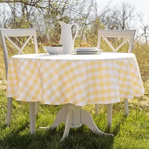 Indoor Outdoor Spillproof Fabric Tablecloth For Spring/Summer/Party/Picnic (Harper, 60" X 84" Rectangular) 4 Indoor Outdoor Spillproof Fabric Tablecloth For Spring/Summer/Party/Picnic (Harper, 60" X 84" Rectangular) - Image 4