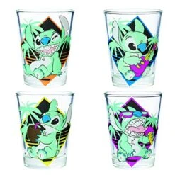 Lilo And Stitch Pastel 4pc Mini Glass Set, 1.5-Ounces