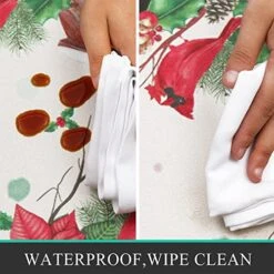 Pauwer Christmas Kitchen Rugs Set Of 2, Red Buffalo Plaid Poinsettia Flower Kitchen Floor Mat, Non Slip Anti Fatigue Kitchen Mats For Floor, Cushioned Kitchen Rug Set Christmas Decorations For Home -Generic Furniture Shop 51nGMyQJJyL