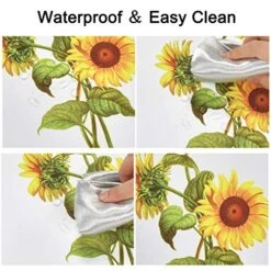 Sunflower Tablecloth Yellow Floral Tablecloth For Rectangle Tables, Flower Waterproof Table Cloth For Kitchen Dining Room, Table Cloth Rectangle 60” X 84” -Generic Furniture Shop 51ngnW5jeOL