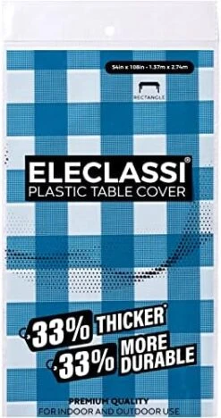 White 6 Pack Premium Disposable Plastic Tablecloth 54 X 108 In - Plastic Table Cloths For Parties Disposable Tablecloth For Rectangle Table Up To 8 Ft - Rectangle Tablecloth - White Plastic Tablecloth -Generic Furniture Shop 51nn MGHlrL. AC